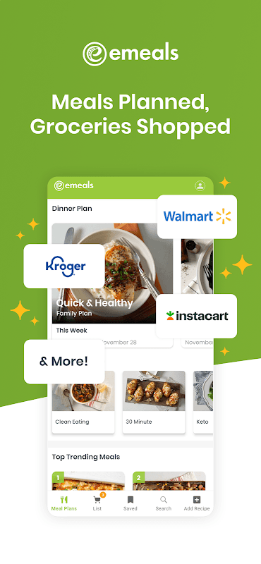 eMeals - Meal Planning Recipes screenshot 1