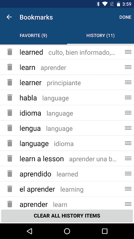 Spanish English Dictionary screenshot 5