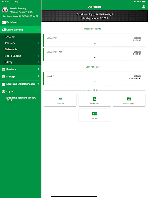 EZ Mobile Banking screenshot 1