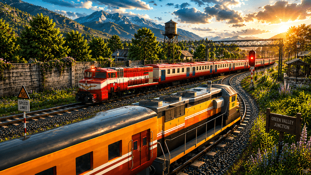 Train Racing Games 3D 2 Player screenshot 2