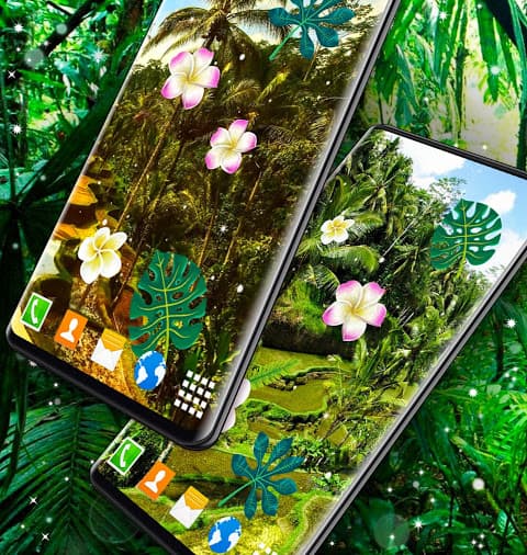 Jungle Live Wallpaper 🌴 Palm Forest Themes screenshot 5