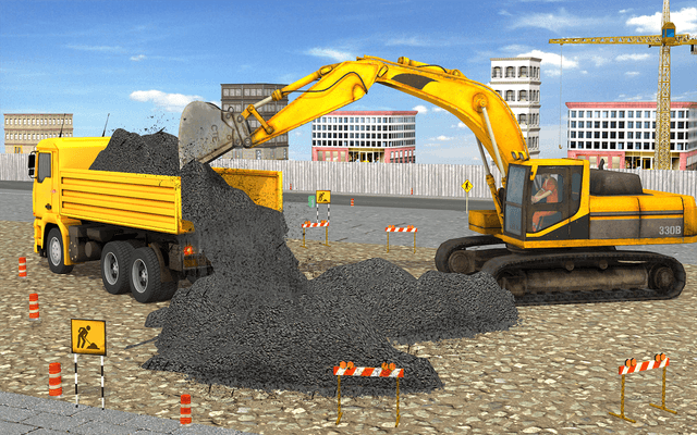 Highway Construction Games 3d screenshot 3