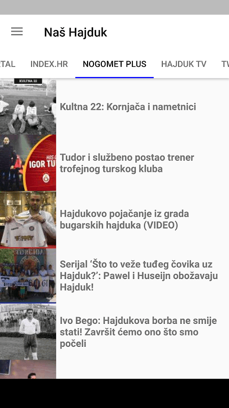 Naš Hajduk screenshot 2
