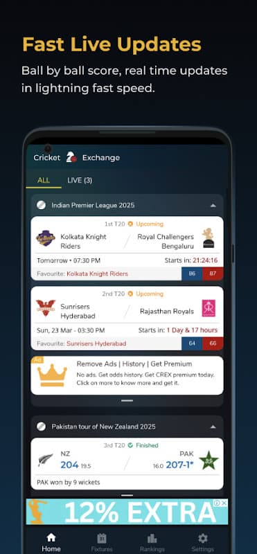 Cricket Live Line screenshot 1