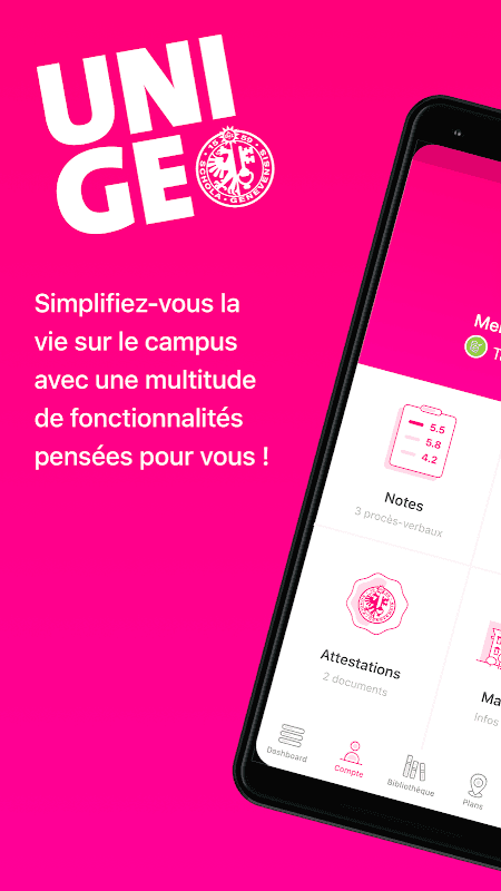 UNIGE Mobile screenshot 1