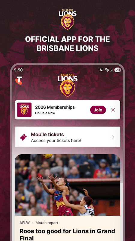 Brisbane Lions Official App screenshot 1