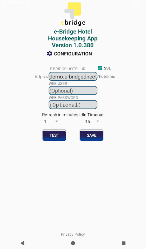 e-Bridge Hotel Housekeeping screenshot 2