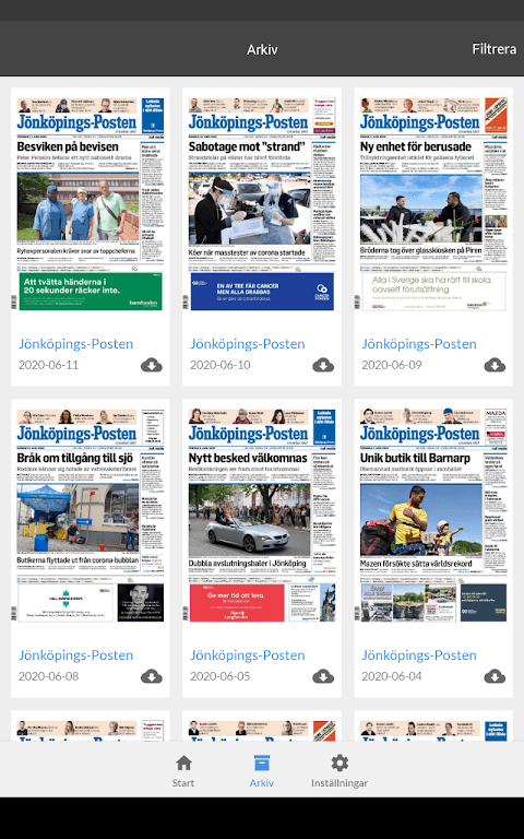 Jönköpings-Posten e-tidning screenshot 4