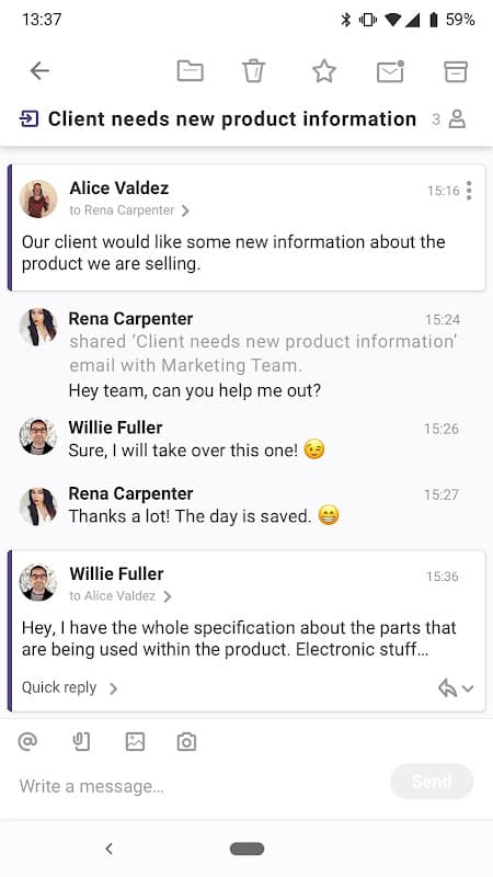 Loop Email screenshot 3