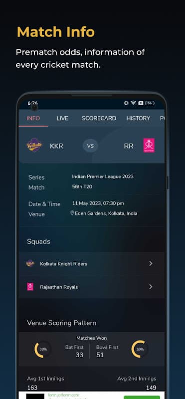 Cricket Live Line screenshot 3