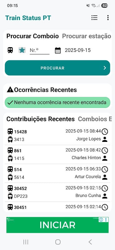 Train Status PT screenshot 1