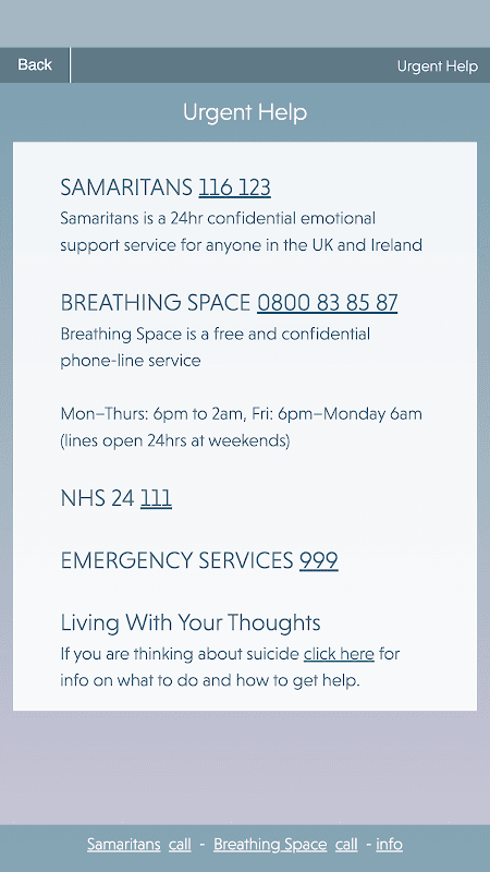 Prevent Suicide - NE Scotland screenshot 3