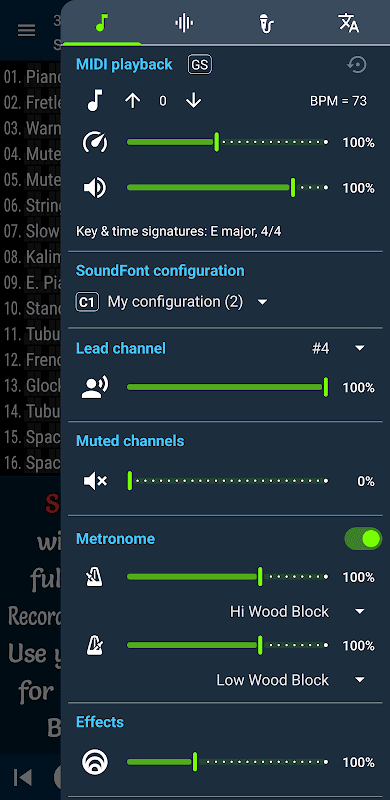 MIDI Clef Karaoke Player screenshot 2