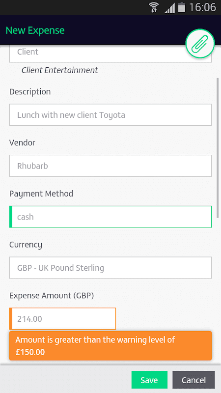Zetadocs Expenses screenshot 2