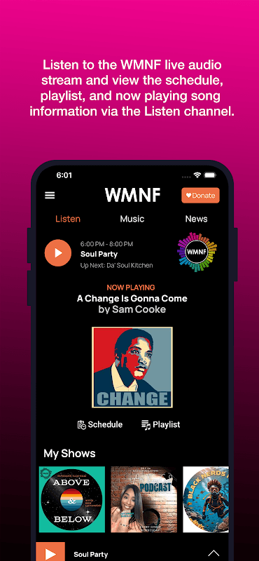 WMNF Player screenshot 3