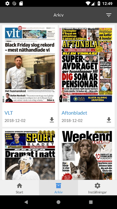 Sala Allehanda e-tidning screenshot 2