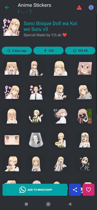 Anime Sticker For WASticker screenshot 6