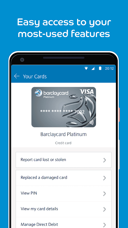 Barclaycard screenshot 3