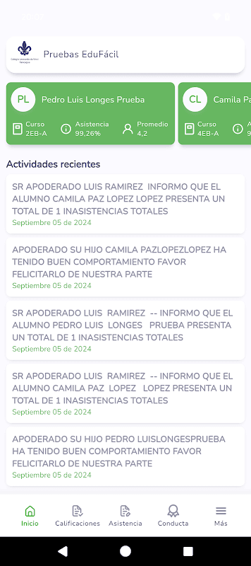 EduFácil Familias screenshot 1