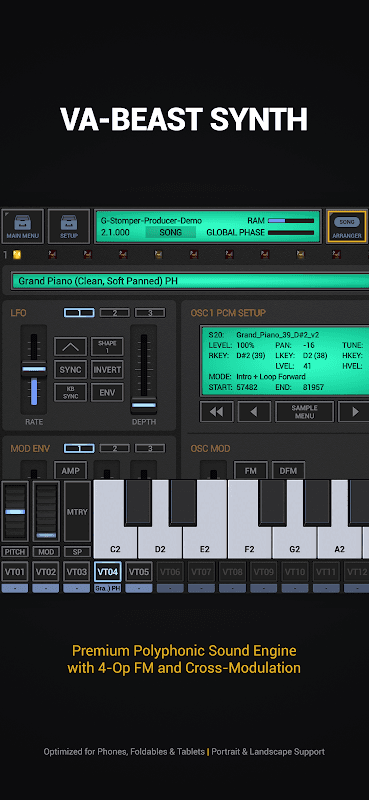 G-Stomper Producer Demo: DAW screenshot 3