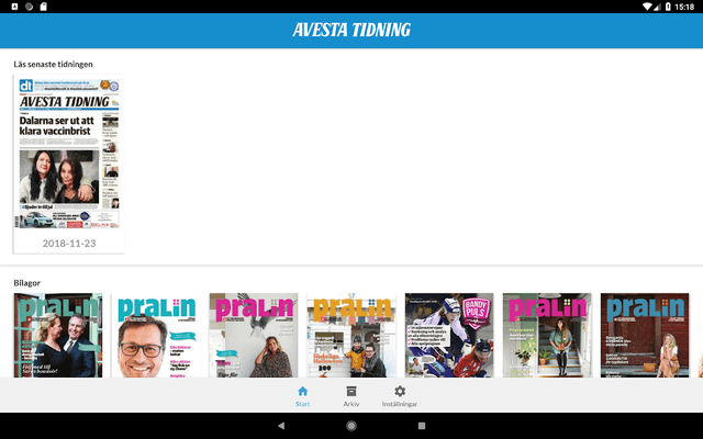 Avesta Tidning e-tidning screenshot 6