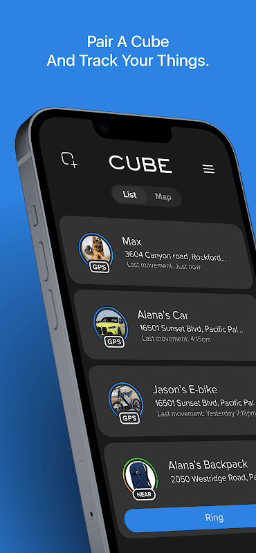 CUBE Tracker screenshot 1