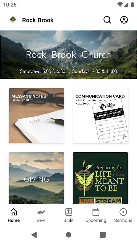 Rock Brook Church App screenshot 1