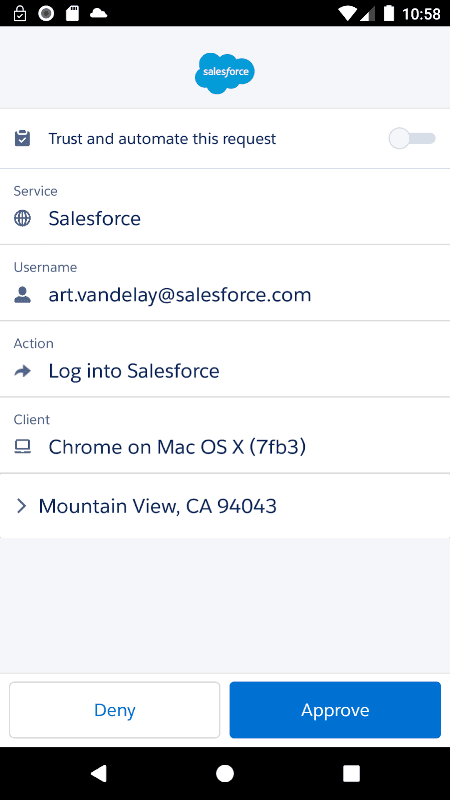 Salesforce Authenticator screenshot 5