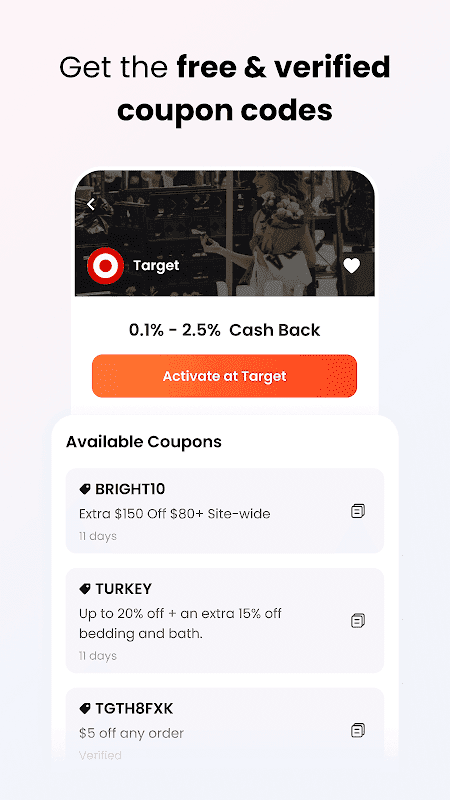 Coupert - Coupons & Cash Back screenshot 1