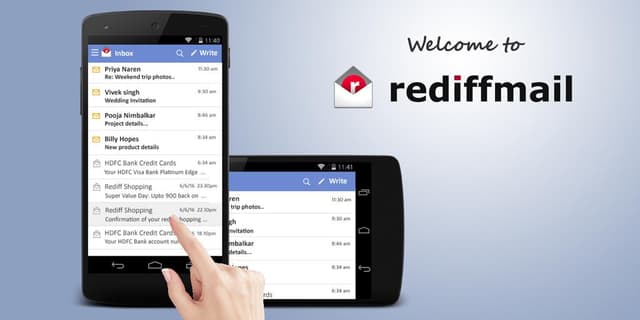 Rediffmail Professional screenshot 1