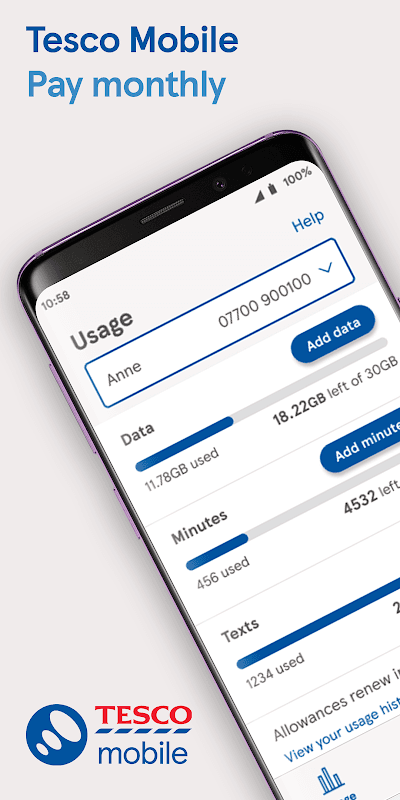 Tesco Mobile screenshot 1
