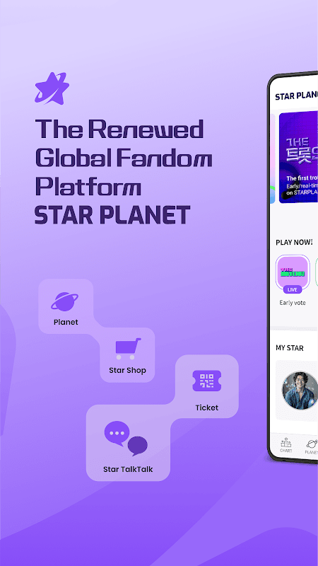 STAR PLANET - KPOP Fandom App screenshot 1
