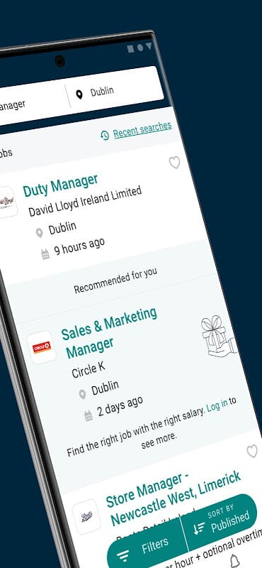 Jobs.ie Job Search App Ireland screenshot 2