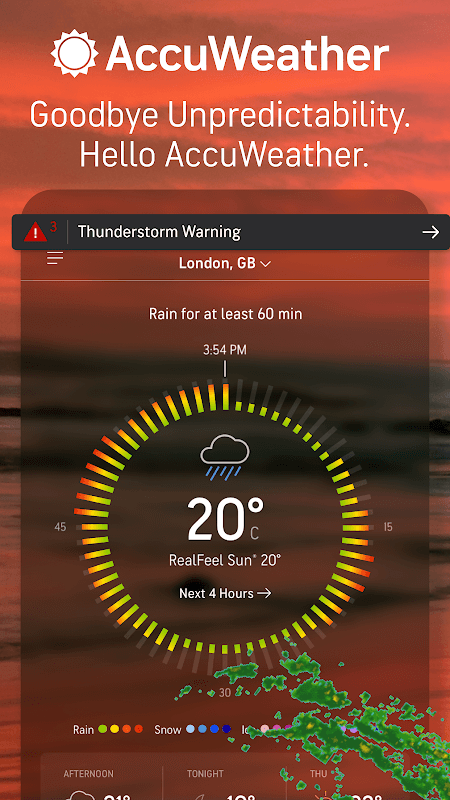 AccuWeather Winter weather alerts & local forecast screenshot 1