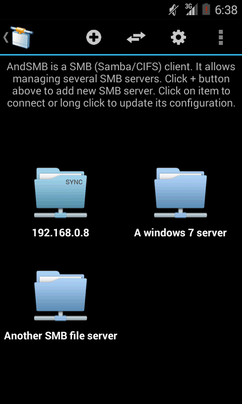 AndSMB File Manager screenshot 1