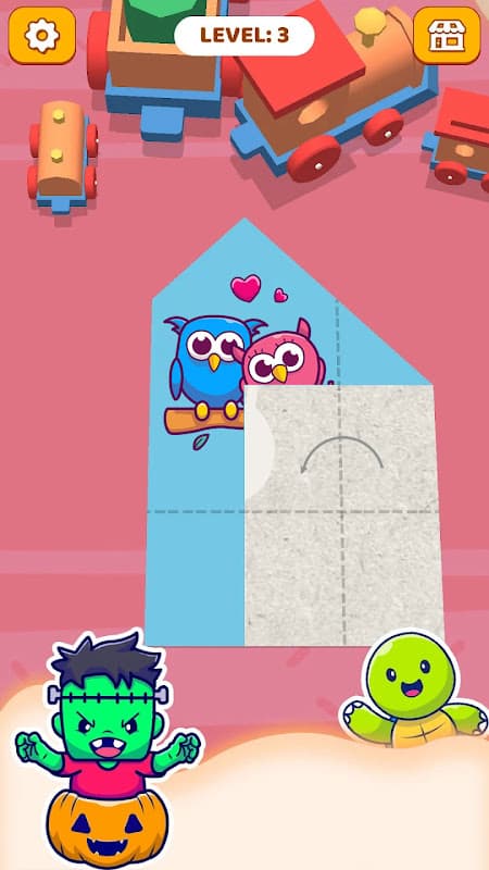 Paper Fold: Paper Puzzle 3D screenshot 1