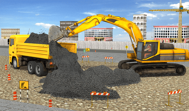 Highway Construction Games 3d screenshot 1