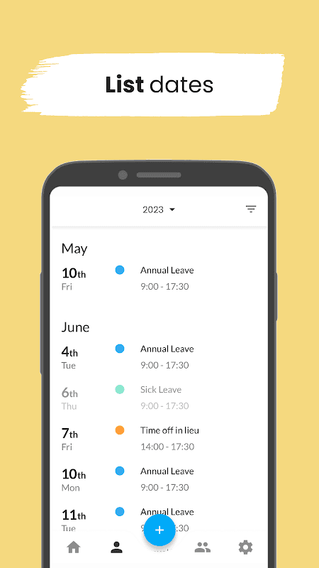 Leave Dates - Staff Planner screenshot 4