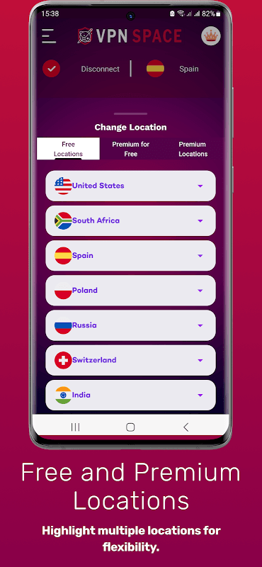 VPN Space - Secure VPN Proxy screenshot 2