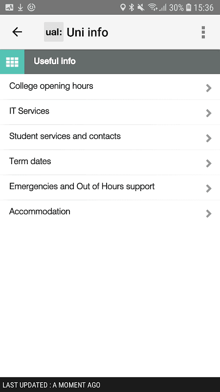 MyUAL screenshot 2