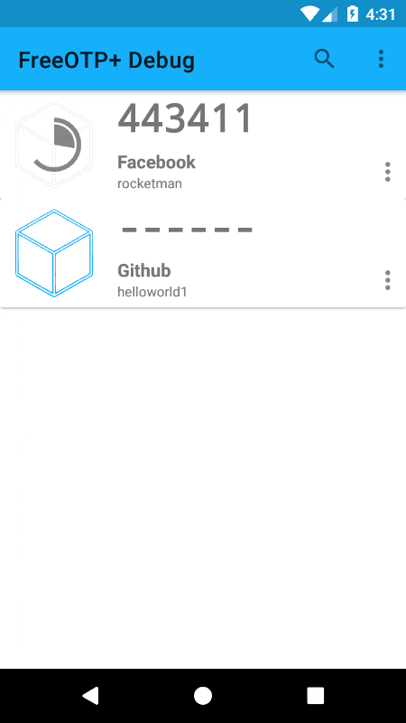 FreeOTP+ (2FA Authenticator) screenshot 5