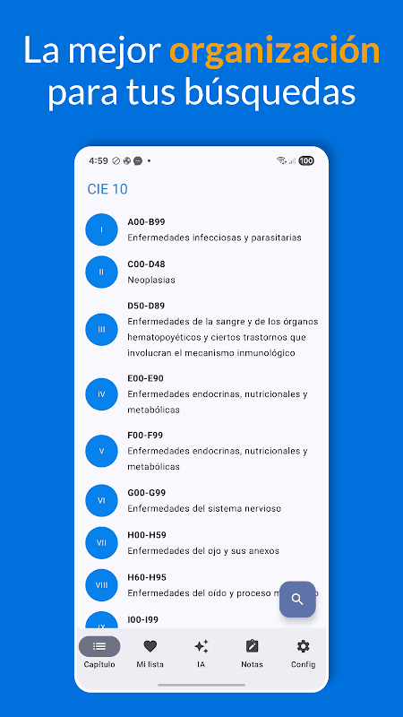CIE10 (Español) screenshot 2