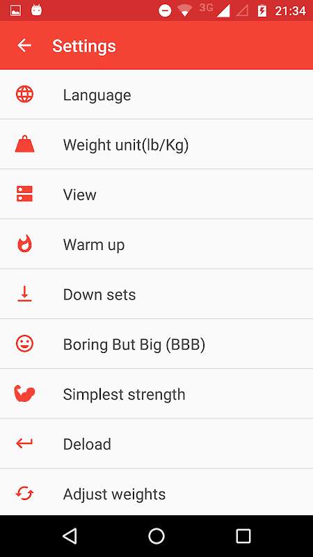 Wendler 5/3/1 log screenshot 5