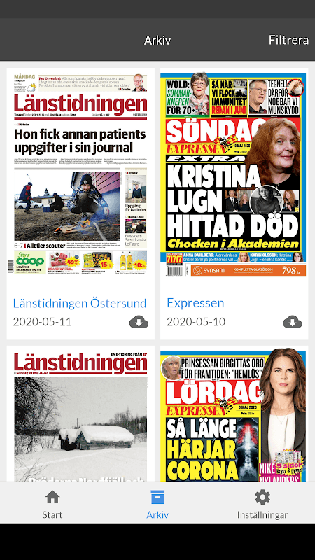 LT Östersund e-tidning screenshot 2