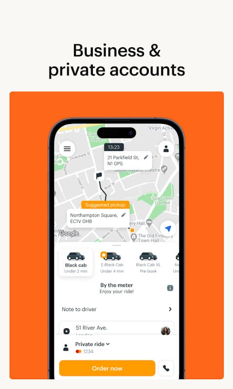 Gett - London’s black taxi app screenshot 4