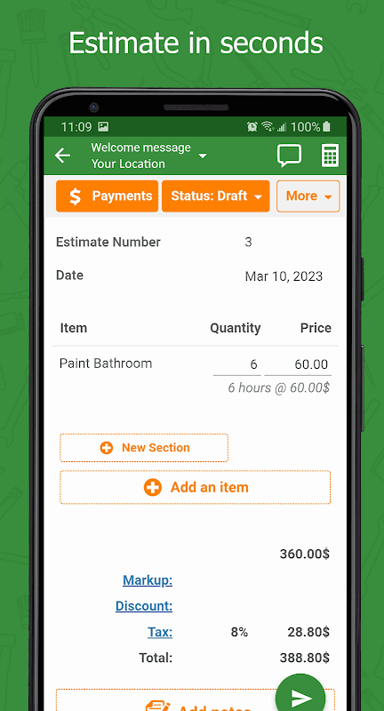 Contractor Estimate & Invoice screenshot 4
