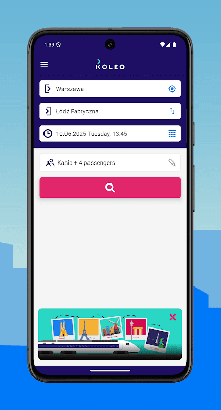 KOLEO - PKP timetable screenshot 1