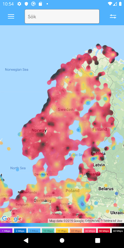 Bredbandskollen screenshot 3