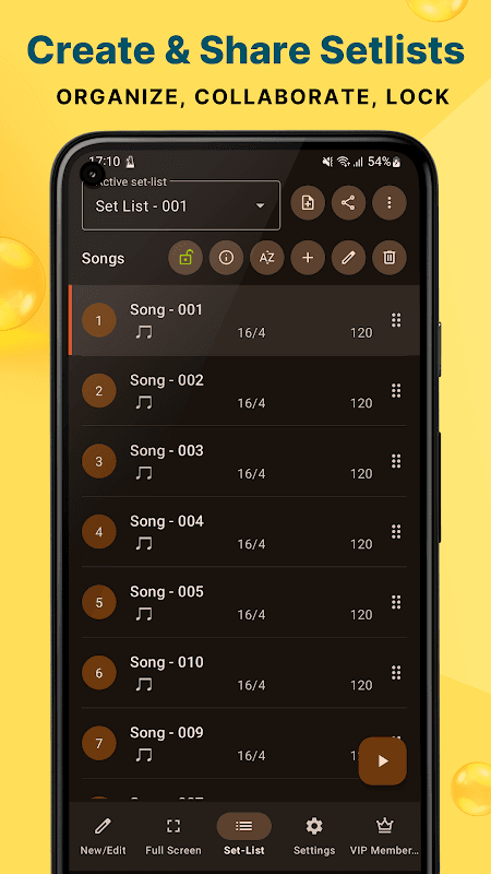 Stage Metronome with Setlist screenshot 3