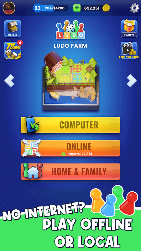 Ludo Offline - Parchisi Game screenshot 3